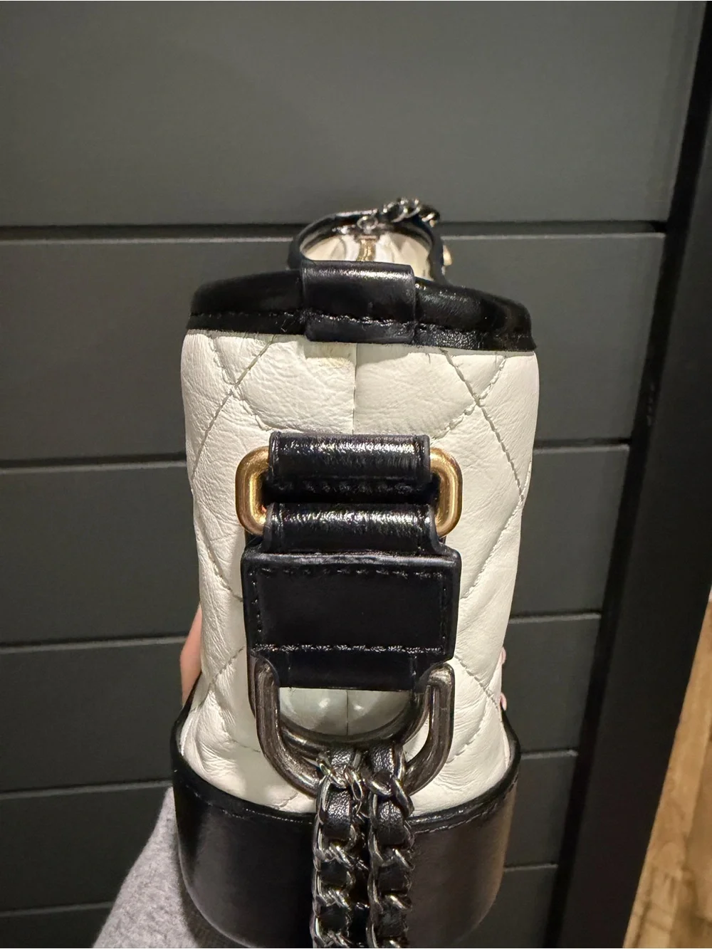 Chanel Gabrielle Crossbody/Shoulder Bag in White and Black